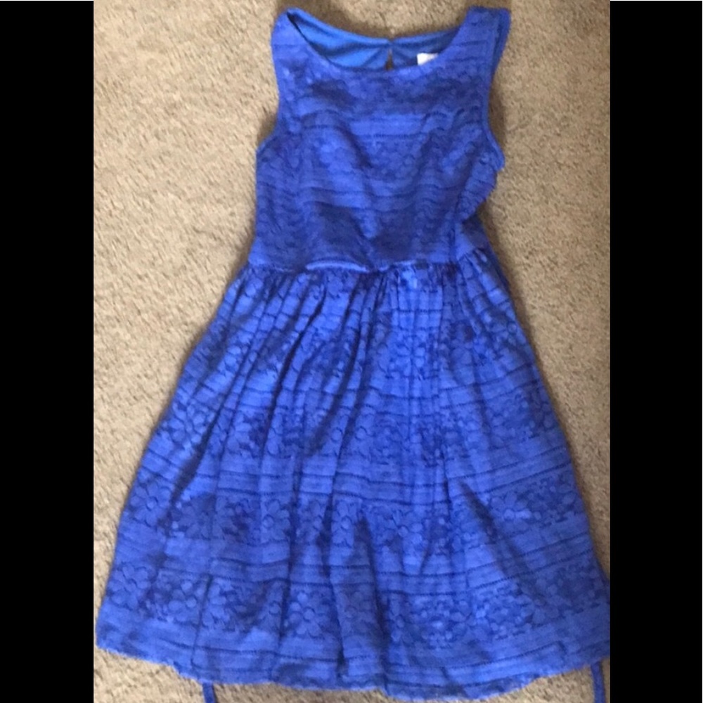 Justice beautiful royal blue dress size 10 girls
